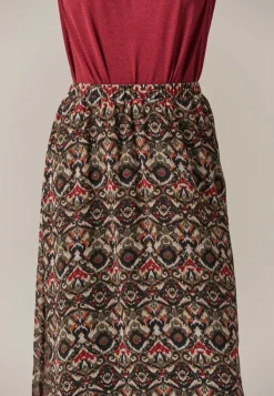 Deeluxe Jupe ALAIA Khaki Fashion