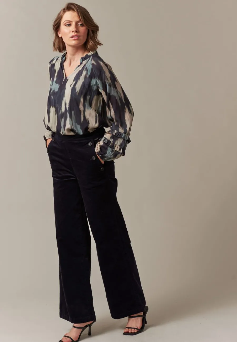 Deeluxe Pantalon MAENA Navy Hot