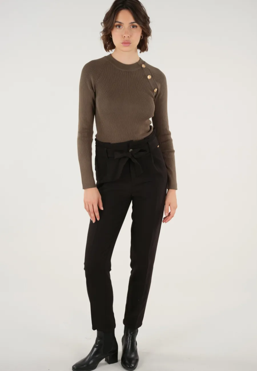 Deeluxe Pantalon ROSELINE Black Clearance