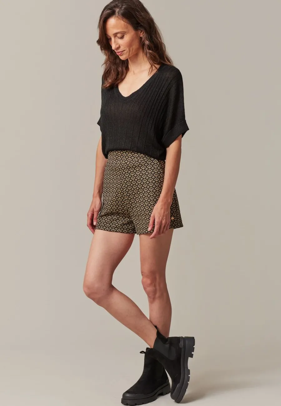 Deeluxe Short ELERIA Black Flash Sale