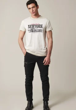 Deeluxe T-Shirt ARLINGTON Greige Flash Sale