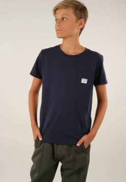 Deeluxe T-Shirt BASITO Navy Best Sale