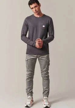 Deeluxe T-Shirt BUMP MediumGrey Fashion