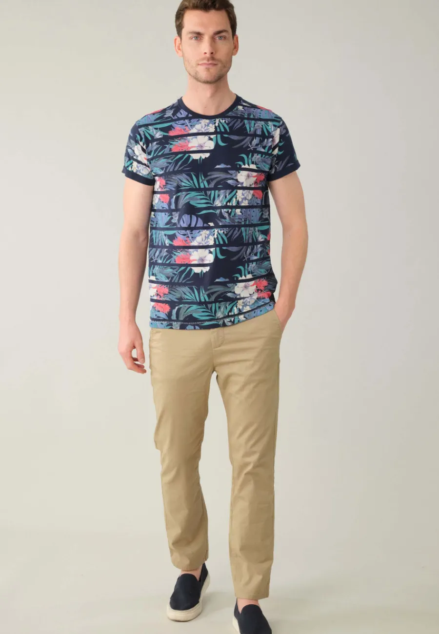 Deeluxe T-Shirt CARIBBEAN Navy Fashion