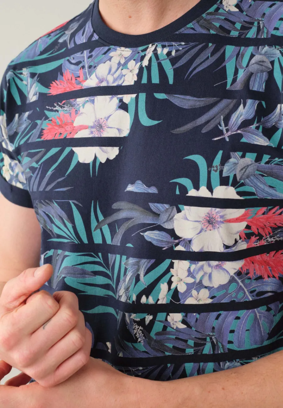 Deeluxe T-Shirt CARIBBEAN Navy Fashion