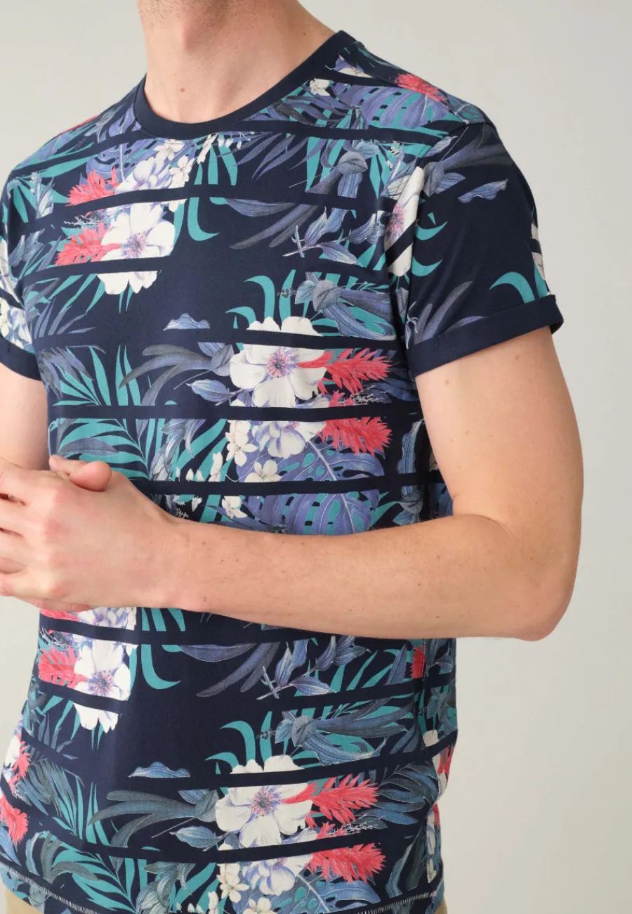 Deeluxe T-Shirt CARIBBEAN Navy Fashion