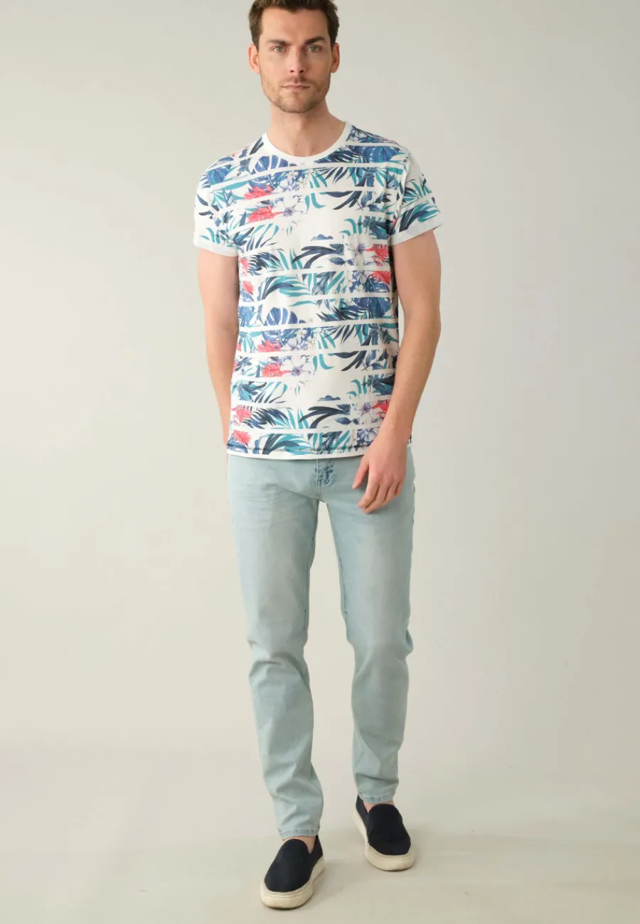 Deeluxe T-Shirt CARIBBEAN Navy Fashion