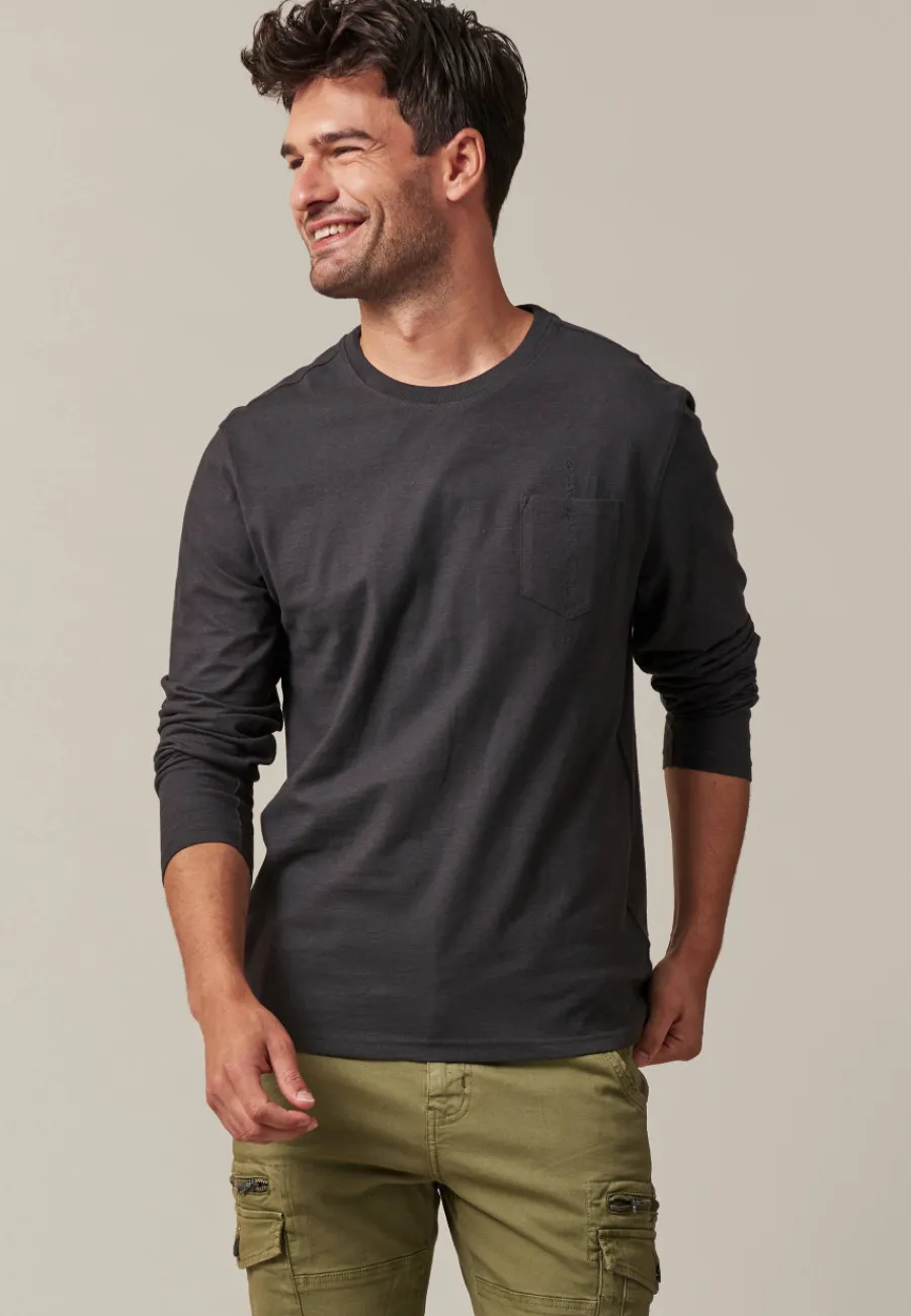 Deeluxe T-Shirt CLOCK Charcoal Cheap