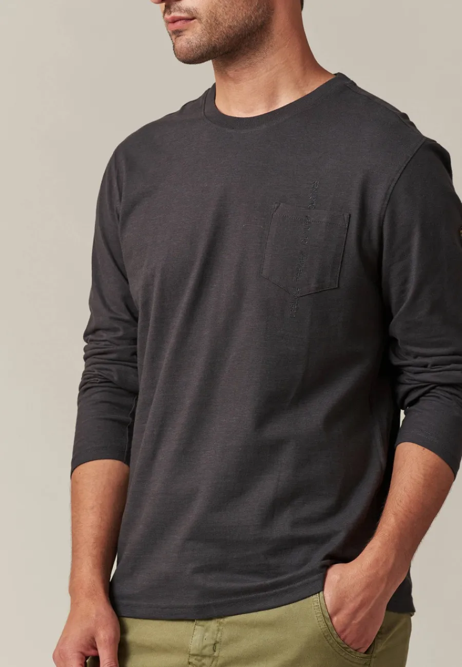 Deeluxe T-Shirt CLOCK Charcoal Cheap