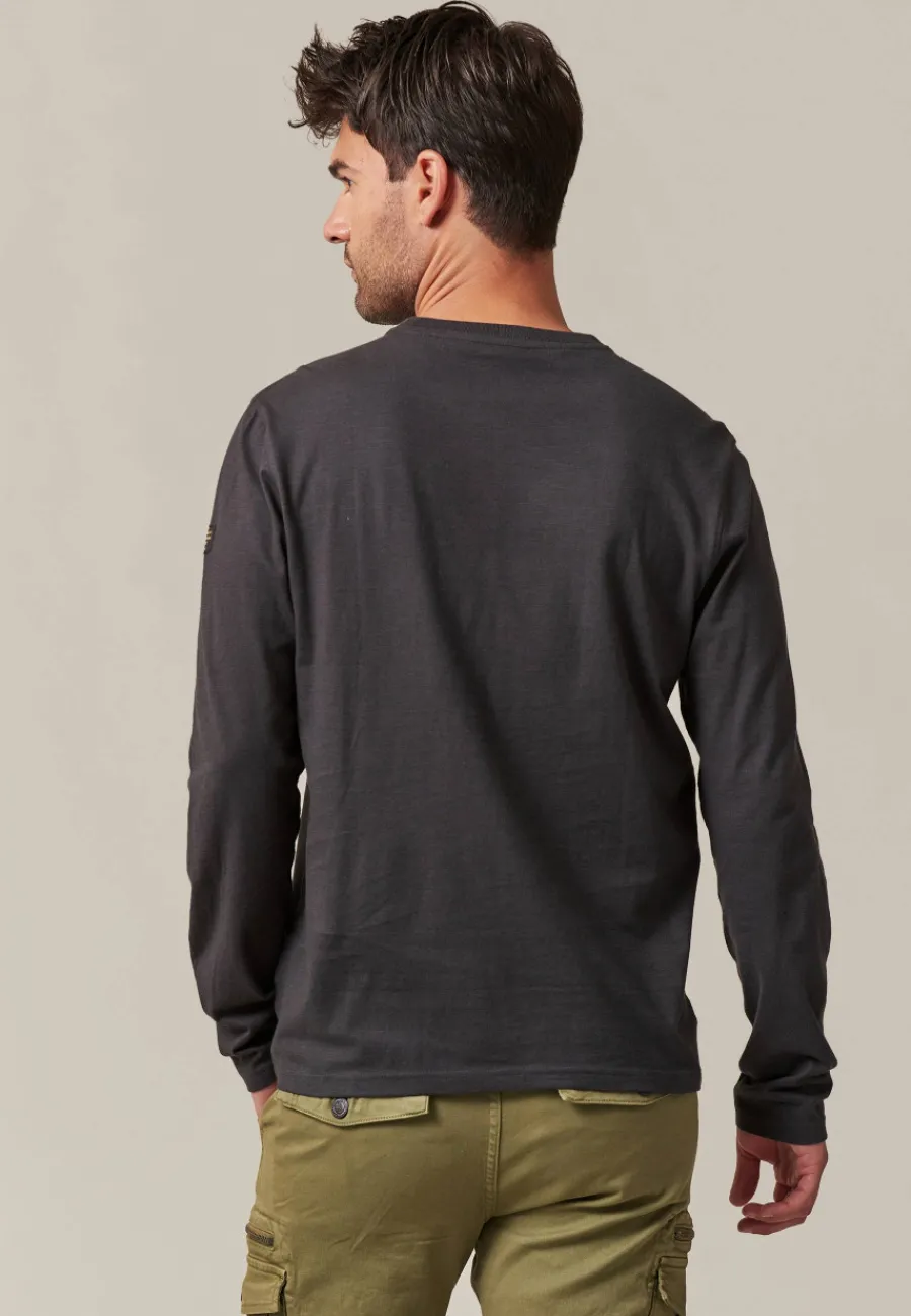 Deeluxe T-Shirt CLOCK Charcoal Cheap