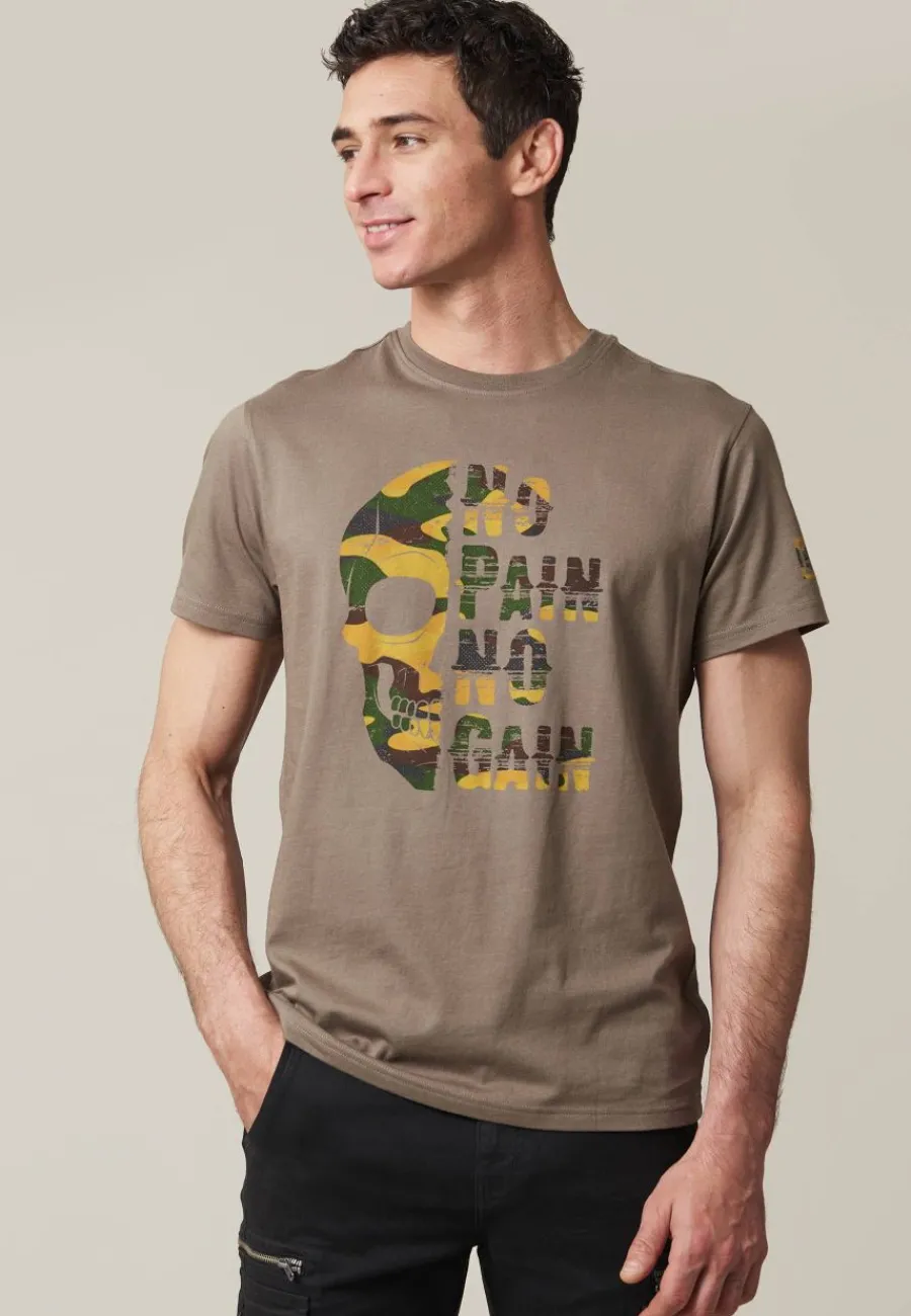 Deeluxe T-Shirt CONNOR Darktaupe Outlet