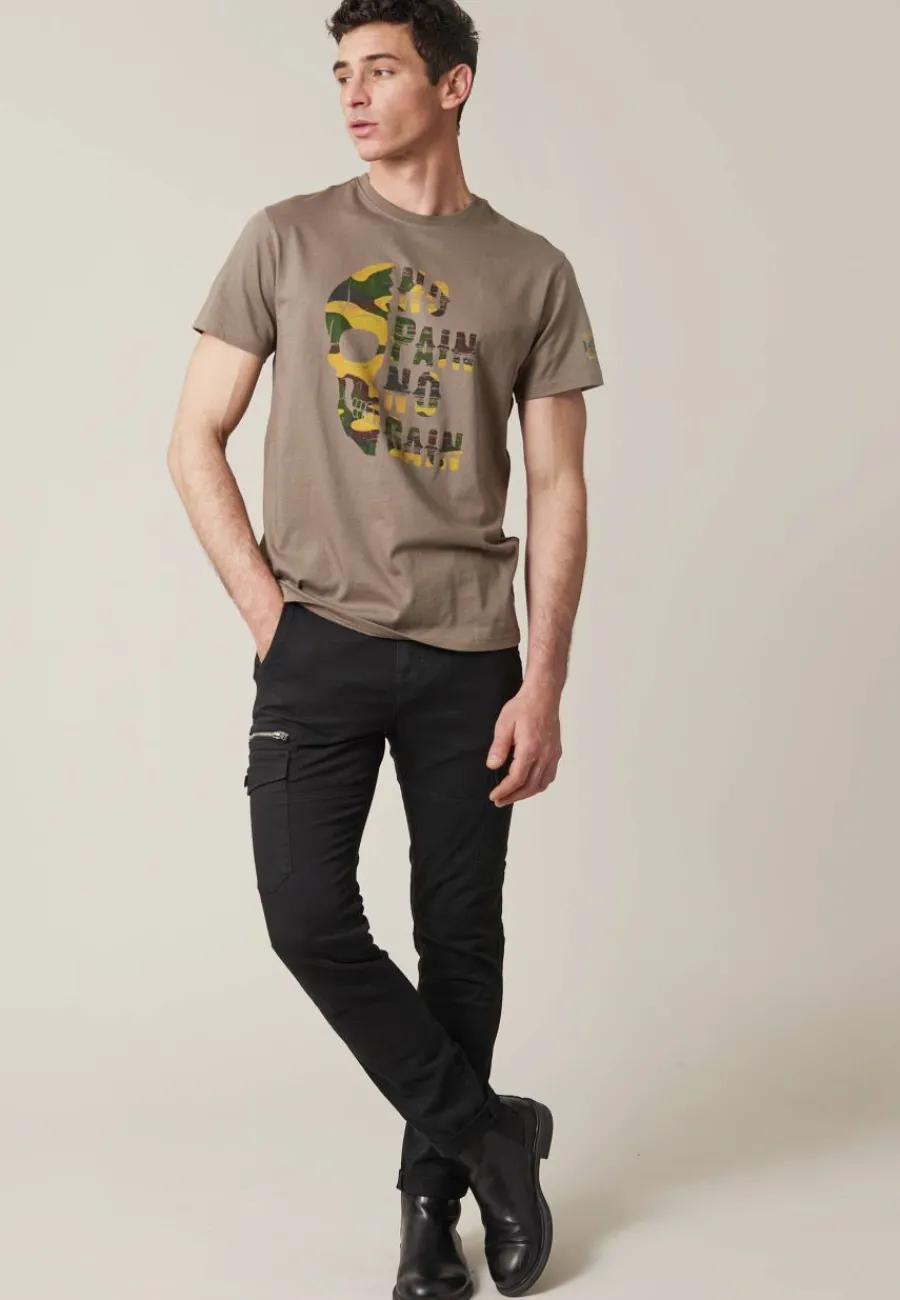 Deeluxe T-Shirt CONNOR Darktaupe Outlet
