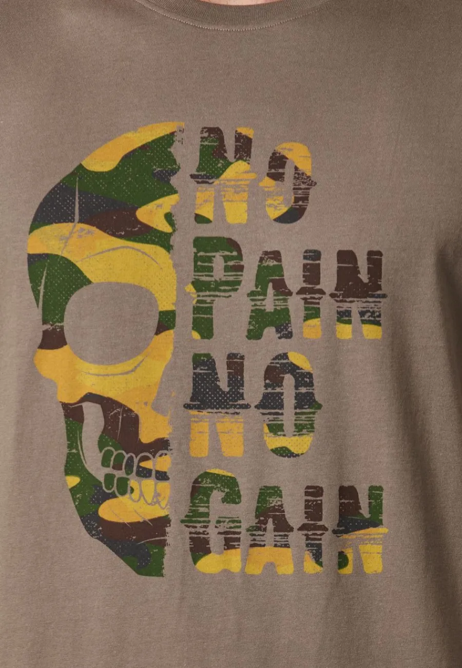 Deeluxe T-Shirt CONNOR Darktaupe Outlet