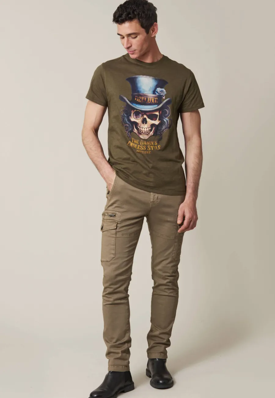 Deeluxe T-Shirt DANDY DarkKhaki Cheap