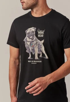 Deeluxe T-Shirt DOGGY Black Clearance