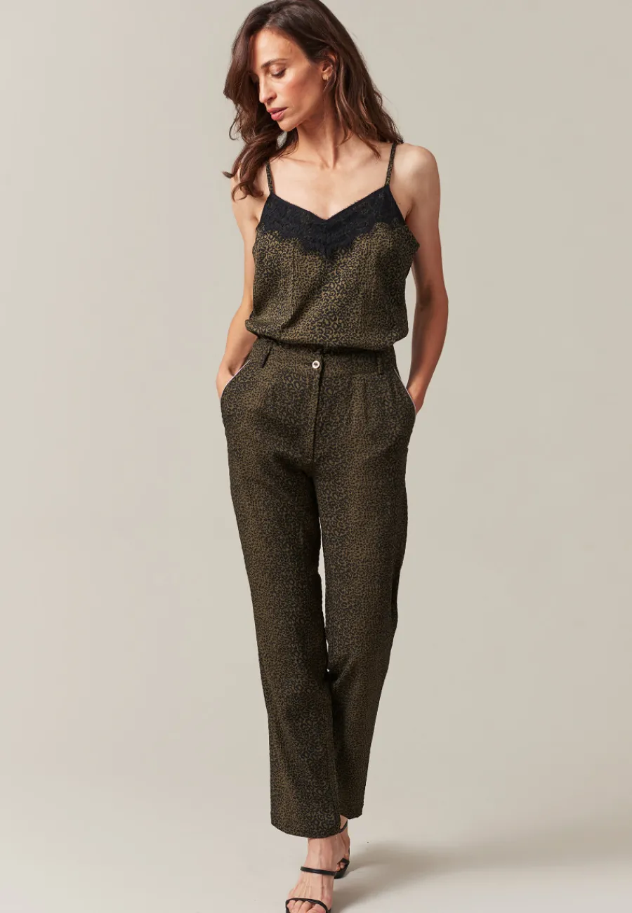 Deeluxe T-shirt ISALIE Khaki New