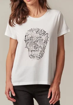 Deeluxe T-shirt LETTERSKULL OffWhite New