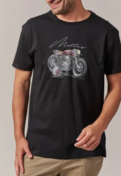 Deeluxe T-Shirt MOTORCYCLE Black Outlet
