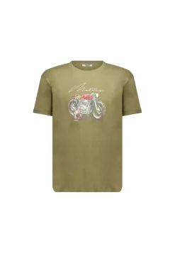 Deeluxe T-Shirt MOTORCYCLE Khaki Shop