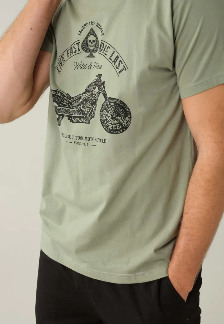 Deeluxe T-Shirt PARK Eucalyptus Clearance