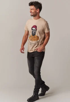 Deeluxe T-Shirt TELLSON Greige Cheap