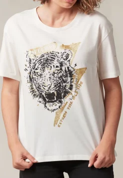 Deeluxe T-shirt TIGER OffWhite Flash Sale