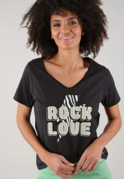 Deeluxe T-Shirt ZEBRA Charcoal Fashion