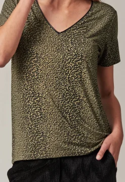Deeluxe T-Shirt ZIANA Khaki Fashion