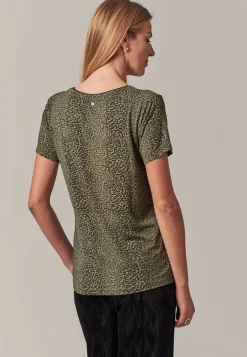 Deeluxe T-Shirt ZIANA Khaki Fashion